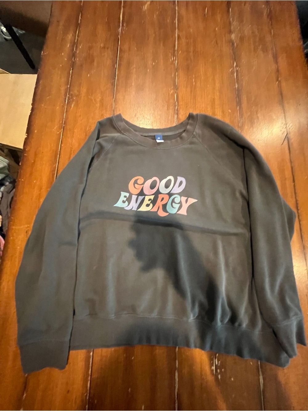 Life Is Good Green Pullover Hoodie with Graphic - Picture 7 of 7